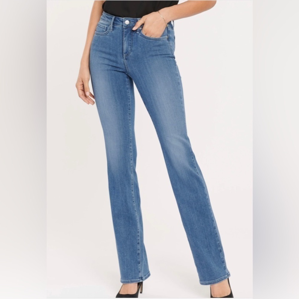 NYDJ Barbara Bootcut High Waisted Blue Jeans Clean Horizon Slimming Size 18 NWT